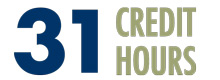 31 credit hours are required to complete this program