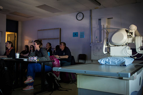 radiography-classroom-projector-SMCC-Maine