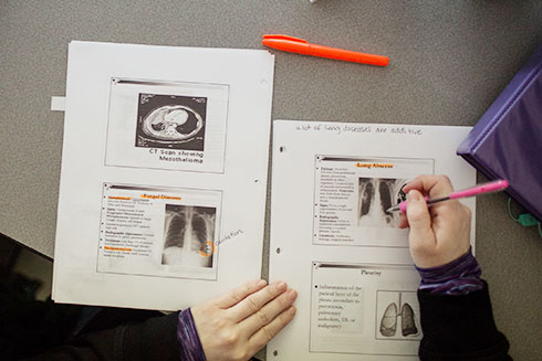 radiography-presentation-slide-printouts-with-xray-images-SMCC-Maine