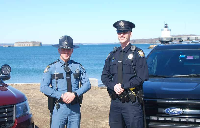 police-officers-at-lighthouse-near-SMCC-Maine-campus