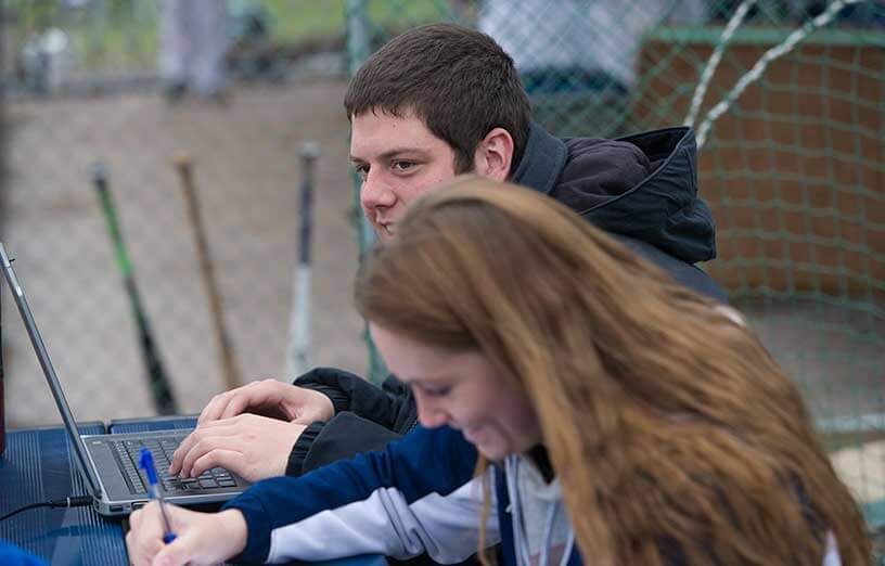 SMCC-Maine-sport-management-students-at-baseball-game