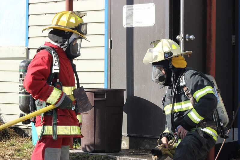 Fire Science Training President Miller suits up for Fire Science training - Southern Maine ...