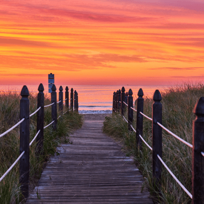 beach path sunset 400x400